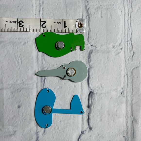 Vintage Golf Theme Refrigerator Magnet's Collectibles Tin Blue Green Bundle - Picture 14 of 14